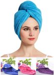 Buy bronson professional Hair wrapper towel for quick hair drying with microfiber multicolor - Purplle