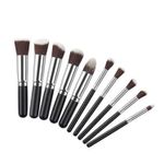 Buy bronson professional Premium 10 pcs makeup brush set for professional home use - Purplle