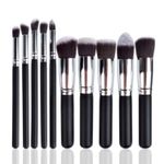 Buy bronson professional Premium 10 pcs makeup brush set for professional home use - Purplle