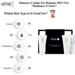 Buy Votre Skincare Combo For Homme " Men " " Radiance N Glow"(90 gm) - Purplle