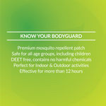 Buy Bodyguard Premium Natural Anti Mosquito Patches - 40 + 8 Patches - Purplle