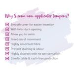 Buy Sirona FDA Approved Premium Digital Tampon (Medium Flow)- 40 Tampon (2 Pack - 20 Tampon Each) 2 Pack - 20 Tampon Each - Purplle