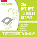 Buy PeeBuddy - Waterproof Toilet Seat Cover - 5 Toilet Sheets - Purplle