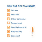 Buy Sirona Disposal Bags for Discreet Disposal of Tampons and Condoms - 50 Bags (Pack of 2) - Purplle