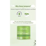 Buy Sirona Regular Flow Organic Tampons Made With 100% Organic Cotton, Non-Applicator Tampons - 18 Pcs - Purplle
