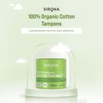 Buy Sirona Heavy Flow Organic Tampons Made With 100% Organic Cotton, Non-Applicator Tampons - 18 Pcs - Purplle