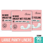 Buy SIRONA Ultra-Thin Premium Panty Liners (Regular Flow) – 30 Counts (Pack of 3) - Large - Purplle