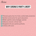 Buy SIRONA Ultra-Thin Premium Panty Liners (Regular Flow) – 30 Counts (Pack of 3) - Large - Purplle