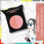 Buy Stay Quirky Double Date Blush Duo| Blendable| Lightweight| SPF protection| Road trippin -4 (6 g) - Purplle