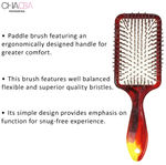 Buy Chaoba Paddle Brush Glossy Brown (CPB-04) - Purplle