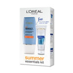 Buy L'Oreal Paris UV Perfect Super Aqua Essence SPF 50 + and L'oreal L'Oreal Paris White Perfect Facial Milky Foam (50 ml) FREE - Purplle