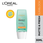 Buy L'Oreal Paris UV Perfect Matte & Fresh Long UVA SPF 50+/PA++++ - Purplle