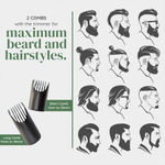 Buy LetsShave & Co. Beard & Body Trimmer with Lithium-ion Battery, Cordless, Stainless Steel Blade, 38 length settings, Fast charging, 140 min run time - Purplle