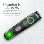 Buy LetsShave & Co. Beard & Body Trimmer with Lithium-ion Battery, Cordless, Stainless Steel Blade, 38 length settings, Fast charging, 140 min run time - Purplle