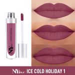 Buy NY Bae Confessions Of A Lip-a-holic Liquid Lipstick | Primer + Matte | Pink | Moisturizing | Long Lasting | Ice Cold Holiday 1 (4.5 ml) - Purplle