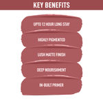 Buy NY Bae Confessions Of A Lip-a-holic Liquid Lipstick | Primer + Matte | Nude Brown | Moisturizing | Long Lasting | Pillow Talk 14 (4.5 ml) - Purplle