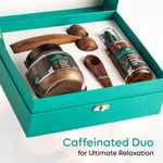 Buy mCaffeine Coffee De-stress Gift Kit (200 gm) | Premium Wooden Massager - Purplle