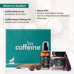 Buy mCaffeine Coffee De-stress Gift Kit (200 gm) | Premium Wooden Massager - Purplle