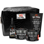 Buy Man Arden The Dapper Dude Combo | Beard Oil Royal Oud 30ml + Beard Balm 50g + Beard Wax 50g + Beard & Face Wash 100ml With Pouch - Purplle