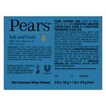 Buy Pears Soft & Fresh Bathing Bar (3 x 125 g) + 1 Soap 125g free - Purplle