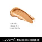 Buy Lakme Invisible Finish SPF 8 Foundation - Shade 01 (25 ml) - Purplle