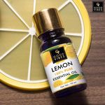 Buy Good Vibes Lemon 100% Pure Essential Oil | Anti-Dandruff, Hairfall Control, Skin Brightening | 100% Vegetarian, No GMO, No Animal Testing (10 ml) - Purplle