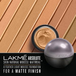 Buy Lakme Absolute Skin Natural Mousse Mattreal Foundation - Medium Caramel (25 g) - Purplle