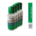 Buy Thyme Organic Instant Hand Sanitizer with 70% Alcohol, Vitamin E, Aloe Vera & Tree Tea Oil - 50 ml ( Pack of 4) + Thyme Organic Oil Control Face Wash for Acne Control- 100% Toxic Chemical Free - Purplle