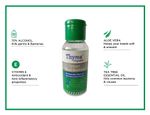 Buy Thyme Organic Instant Hand Sanitizer with 70% Alcohol, Vitamin E, Aloe Vera & Tree Tea Oil - 50 ml ( Pack of 4) + Thyme Organic Oil Control Face Wash for Acne Control- 100% Toxic Chemical Free - Purplle