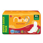 Buy NIINE Dry Comfort Extra Long Sanitary Pads for women with Anti Leak Flow Channel Technology (Pack of 2), 36 Pads Count (Super Saver Pack) - Purplle