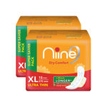 Buy NIINE Dry Comfort Ultra Thin XL Sanitary Pads for women with Fluid Lock Gel Technology (Pack of 2), 30 Pads Count (Super Saver Pack) - Purplle