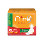 Buy NIINE Dry Comfort Ultra Thin XL Sanitary Pads for women with Fluid Lock Gel Technology (Pack of 2), 30 Pads Count (Super Saver Pack) - Purplle