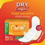 Buy NIINE Dry Comfort Ultra Thin XL Sanitary Pads for women with Fluid Lock Gel Technology (Pack of 3), 45 Pads Count (Super Saver Pack) - Purplle
