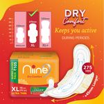 Buy NIINE Dry Comfort Ultra Thin XL Sanitary Pads for women with Fluid Lock Gel Technology (Pack of 3), 45 Pads Count (Super Saver Pack) - Purplle