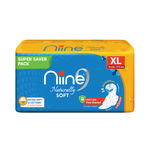 Buy NIINE Naturally Soft Extra Long Sanitary Pads for women (Pack of 3), 54 Pads Count (Super Saver Pack) - Purplle