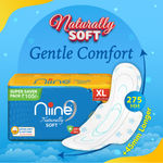 Buy NIINE Naturally Soft Extra Long Sanitary Pads for women (Pack of 3), 54 Pads Count (Super Saver Pack) - Purplle