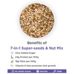 Buy True Elements 7-in-1 Super Seeds Mix Heart healthy, for glowing and healthy skin, improves hair and nail health(125g) - Purplle