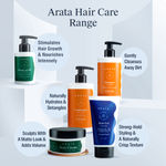 Buy Arata Natural Hair Care Essentials for Men & Women with Cleansing Shampoo,Conditioner, Hair Gel & Hair Cream|| All Natural,Vegan & Cruelty Free || Plant Based,Non-Toxic Hair Cleansing & Styling 300 ml + 300 ml + 150 ml + 100 ml - Purplle