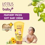 Buy Lotus Herbals Baby+ Feathery Pecks Soft Baby Cream | pH Balanced | Preservative Free | Chemical Free | 100g - Purplle