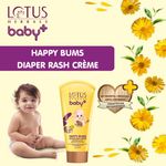 Buy Lotus Herbals Baby+ Happy Bums Diaper Rash Cream | No Artificial Fragrance | No Preservatives | 100g - Purplle