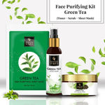 Buy Good Vibes Face Purifying Kit - Green Tea (Toner + Scrub + Sheet Mask) - Purplle