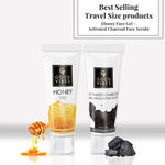 Buy Best Selling Travel Size products (Honey Face Gel + Activated Charcoal Face Scrub) - Purplle