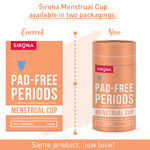 Buy Sirona Reusable Menstrual Cup with FDA Compliant Medical Grade Silicone - Medium (Pack of 2) - Purplle