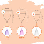 Buy Sirona Reusable Menstrual Cup with FDA Compliant Medical Grade Silicone - Medium (Pack of 2) - Purplle