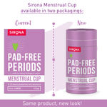 Buy Sirona Reusable Menstrual Cup with FDA Compliant Medical Grade Silicone - Large (Pack of 2) - Purplle