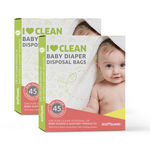 Buy BodyGuard - Baby Diapers & Sanitary Disposal Bag - 90 Bags (2 Pack - 45 Bags Each) - Purplle