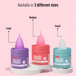 Buy Sirona Reusable Menstrual Cup - Small Size with Pouch, 15ml Mini Intimate Wash & Cup Wash, Ultra Soft, Odour & Rash Free, No Leakage, Protection For Upto 10-12 Hours, FDA Approved - Purplle