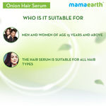Buy Mamaearth Onion Hair Serum For Strong, Frizz-Free Hair with Onion & Biotinfor Strong, (100 ml) - Purplle