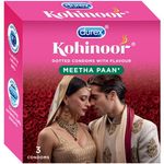 Buy Durex Kohinoor Condoms Meetha Pan- 3s(Pack of 3) - Purplle