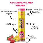Buy Chicnutrix Glow - Glutathione and Vitamin C for Skin Radiance & Glow - 20 Effervescent Tablets - Strawberry and Lemon Flavour - Purplle